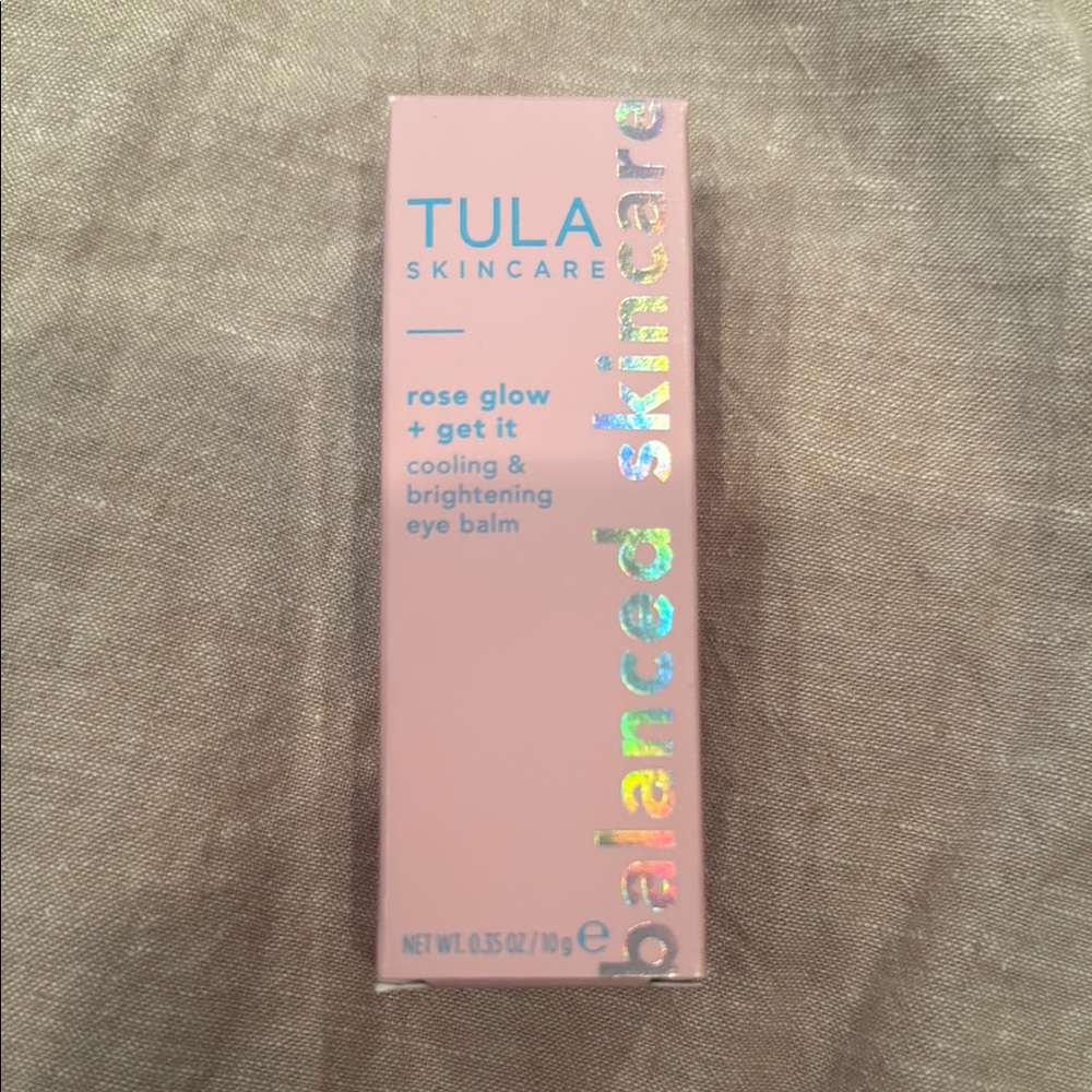 TULA Skincare Rose Glow + get it cooling and brightening eye bomb
